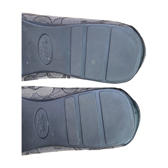 Coach Monogram Olive Black & Gray Signature Leather Loafer Shoes Size 7 - Picture 7 of 12